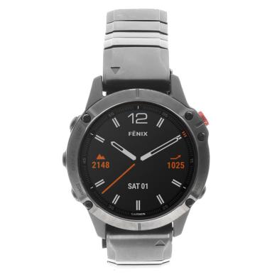 Garmin Fenix 6 Pro 47mm Solar DLC gris titane (010-02410-23) - bon état Reconditionné - Garmin reconditionné disponible sur As Good As New
